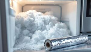Vereistes Gefrierfach: Die einfache Alufolien-Methode, um Eis schnell zu entfernen