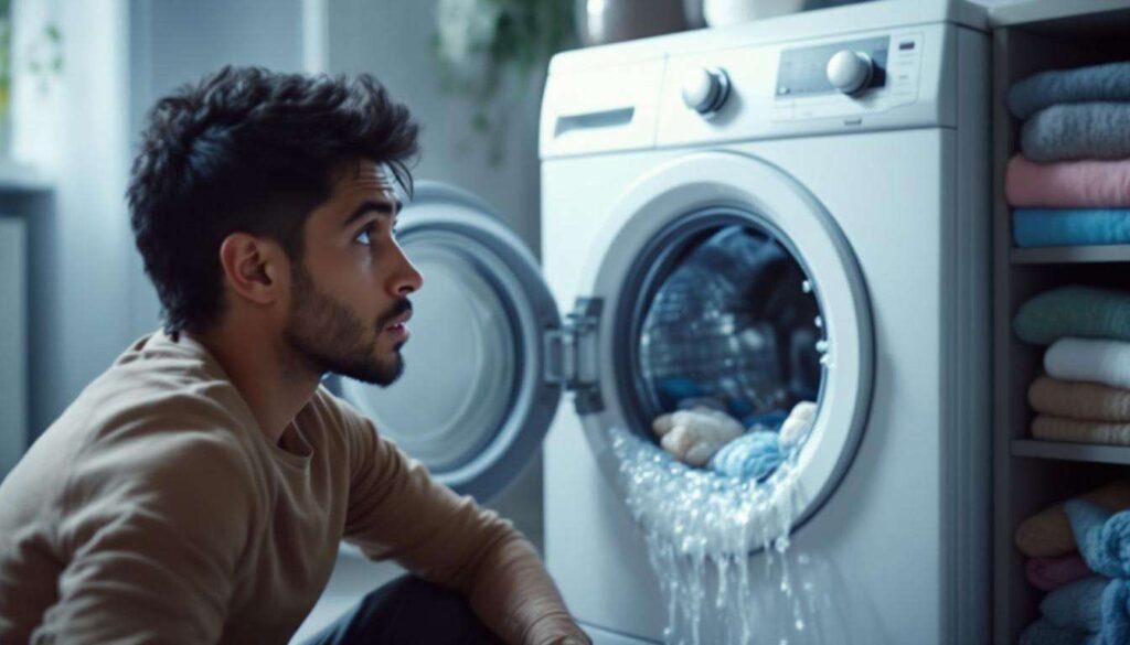 So beheben Sie das Problem einer Waschmaschine, die Wasser zurückdrückt