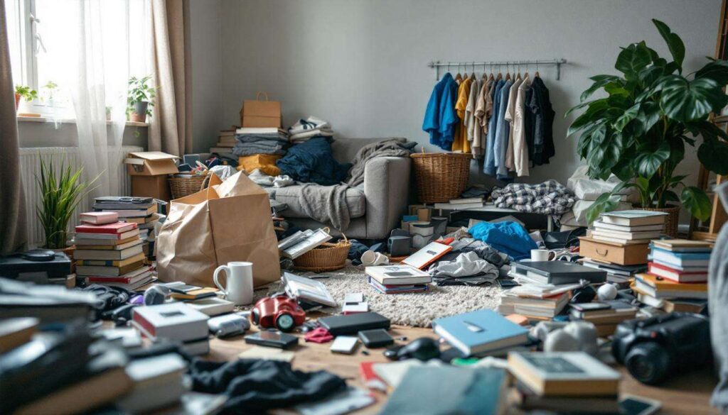 Stapel überall im Haus: So werden Sie unnötige Unordnung los